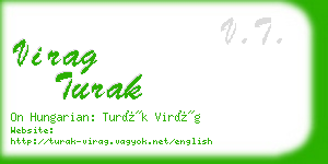 virag turak business card